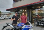 CLIENTE VOLNEI RECEBENDO SUA MOTO