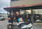 CLIENTE LUCIANO RECEBENDO SUA MOTO