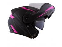 CAPACETE NORISK ROUTE FF345 MOTION PRETO FOSCO/ROSA