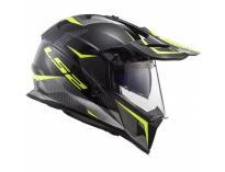 CAPACETE LS2 MX436 PIONEER EVO RING PRETO AMARELO