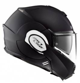 CAPACETE LS2 VALIANT MONOCOLOR PRETO FOSCO