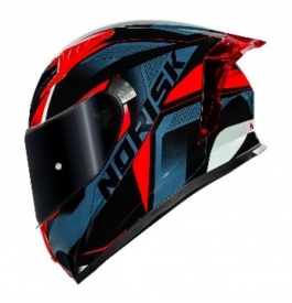 CAPACETE NORISK FLOW PULSE BLUE/RED 
