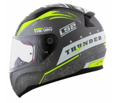 CAPACETE LS2 RAPID THUNDER CINZA