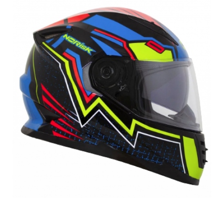 CAPACETE NORISK SOUL WIZARD PRETO/AMARELO