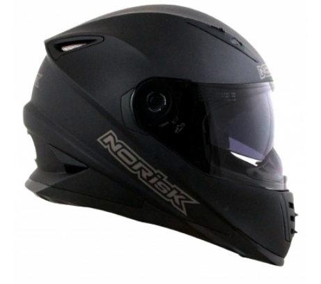 CAPACETE NORISK SOUL MONOCOLOR PRETO FOSCO