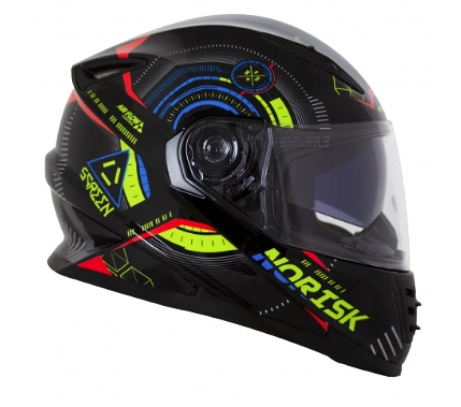 CAPACETE NORISK SOUL SCREEN PRETO