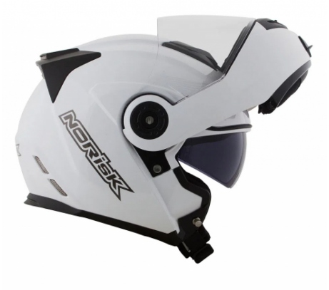 CAPACETE NORISK ROUTE FF345 MONOCOLOR BRANCO