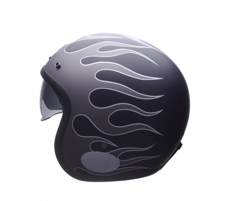 CAPACETE LUCCA SUBLIME ON FIRE GREY BLACK GREY