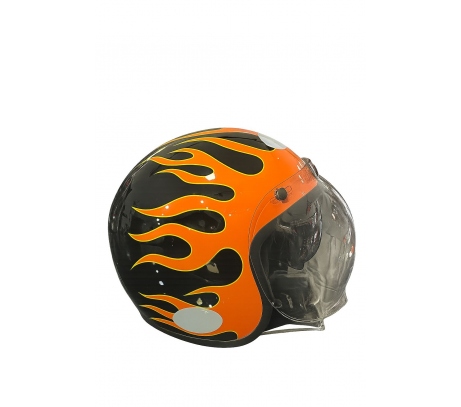 CAPACETE LUCCA SUBLIME ON FIRE GLOSSY BLACK